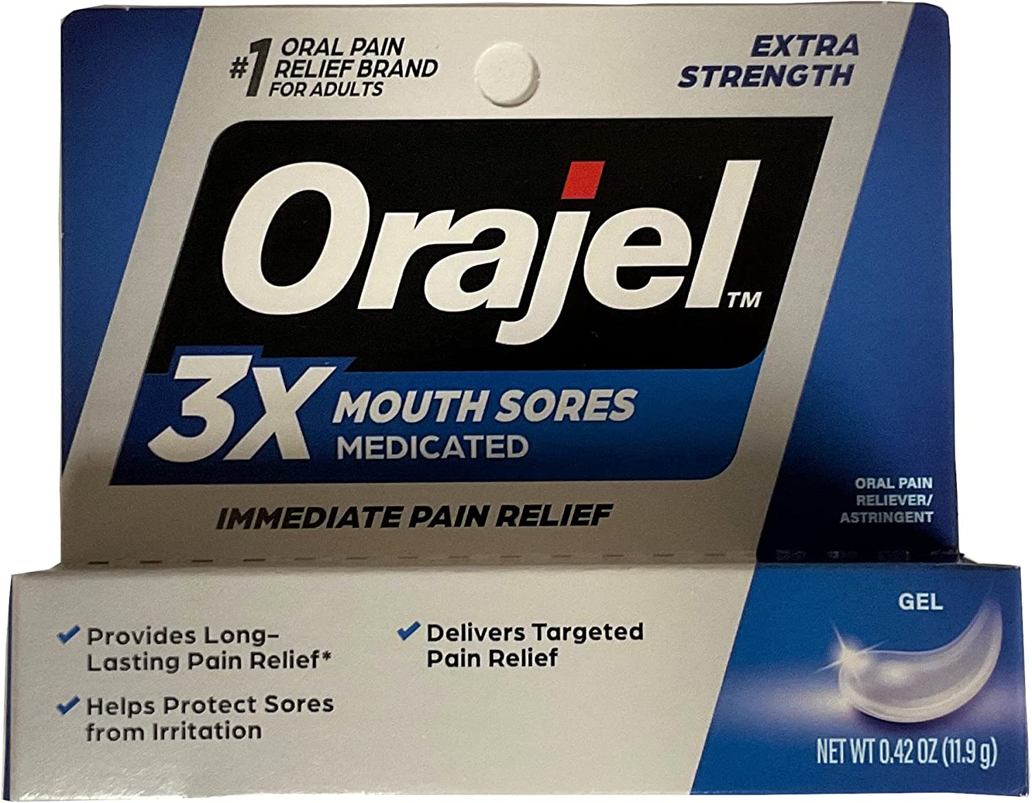 Orajel Orajel Mouth Sore Pain Relief Gel, 0.18 oz